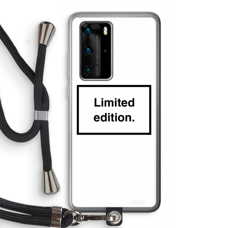 Limited edition: Huawei P40 Pro Transparant Hoesje met koord