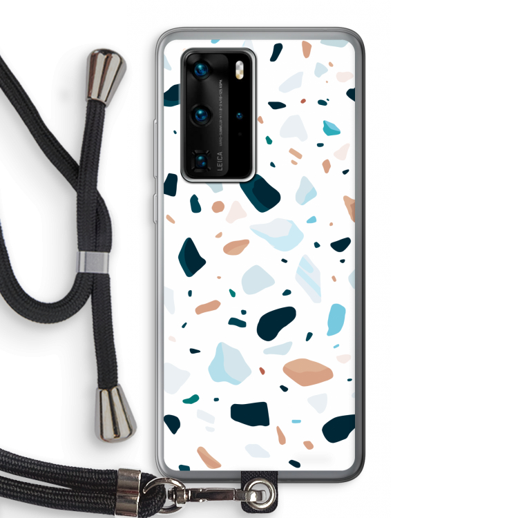 Terrazzo N°13: Huawei P40 Pro Transparant Hoesje met koord