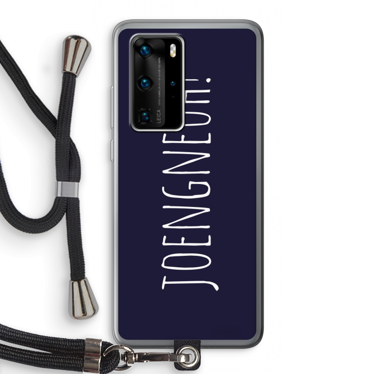 Joengneuh!: Huawei P40 Pro Transparant Hoesje met koord