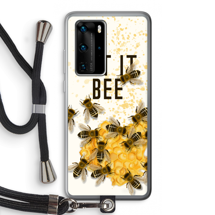 Let it bee: Huawei P40 Pro Transparant Hoesje met koord