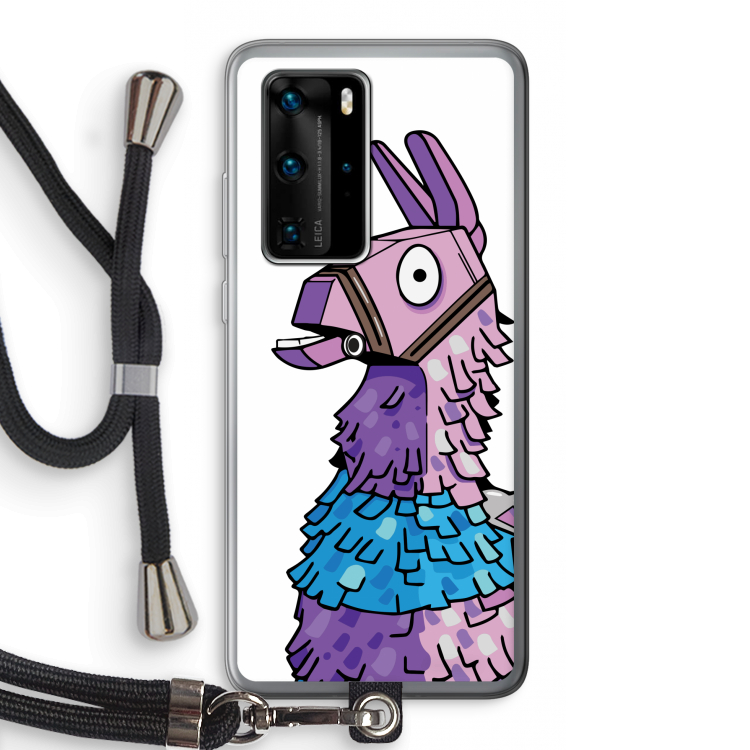 Lama: Huawei P40 Pro Transparant Hoesje met koord
