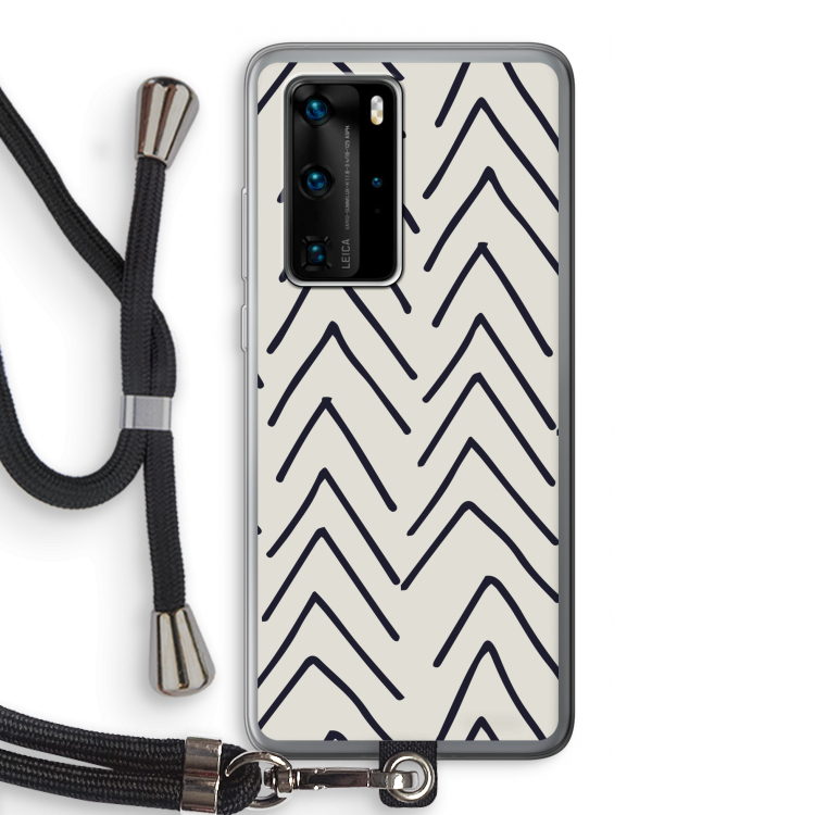 Marrakech Arrows: Huawei P40 Pro Transparant Hoesje met koord
