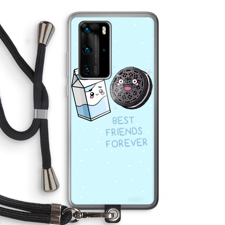 Best Friend Forever: Huawei P40 Pro Transparant Hoesje met koord