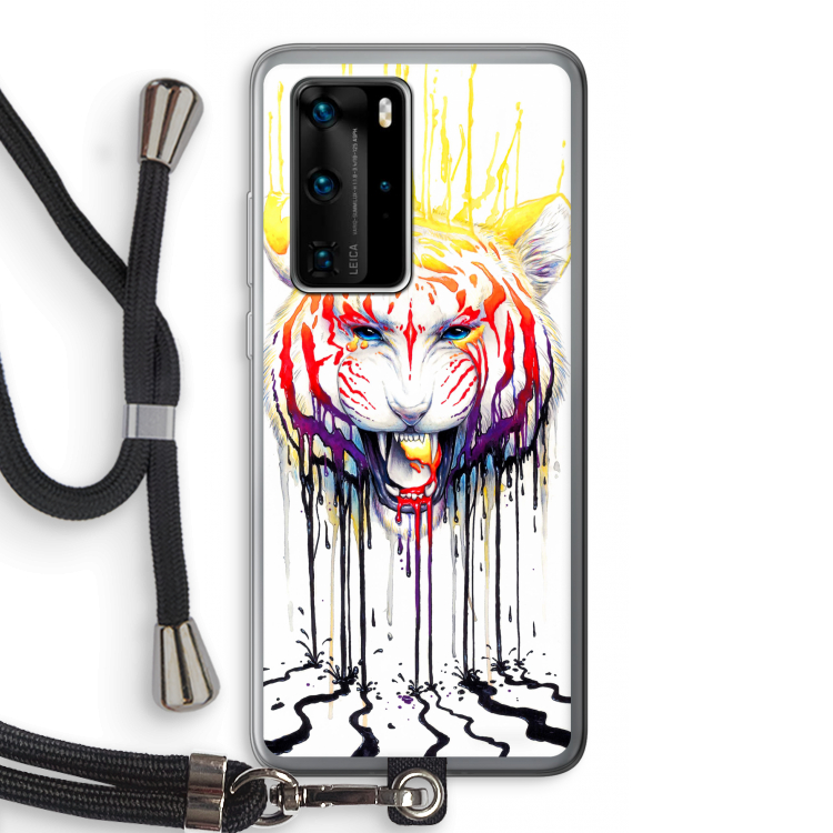 Fading: Huawei P40 Pro Transparant Hoesje met koord