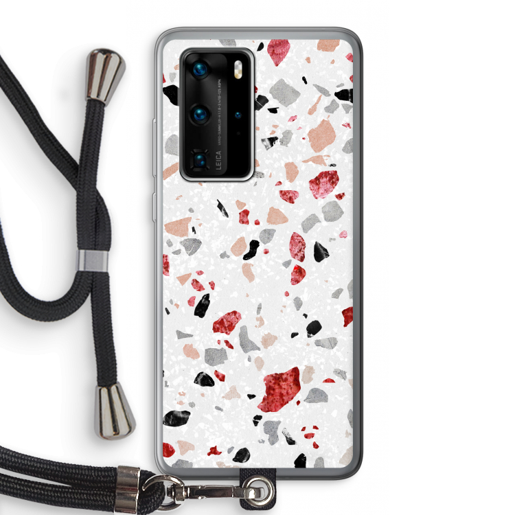 Terrazzo N°12: Huawei P40 Pro Transparant Hoesje met koord