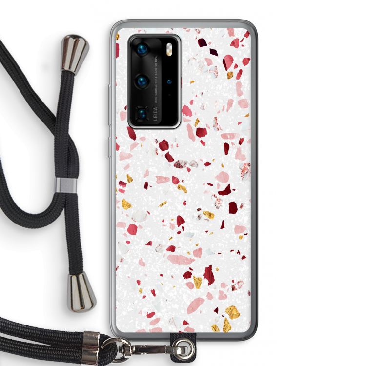 Terrazzo N°9: Huawei P40 Pro Transparant Hoesje met koord