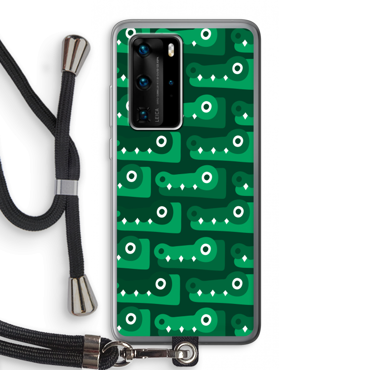 Crocs: Huawei P40 Pro Transparant Hoesje met koord