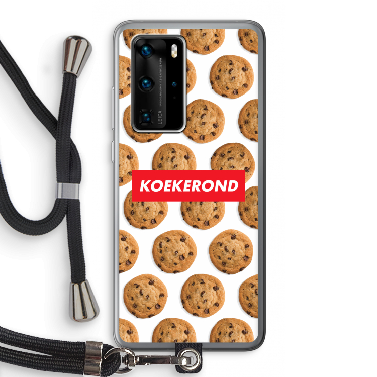 Koekerond: Huawei P40 Pro Transparant Hoesje met koord