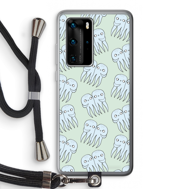 Octopussen: Huawei P40 Pro Transparant Hoesje met koord