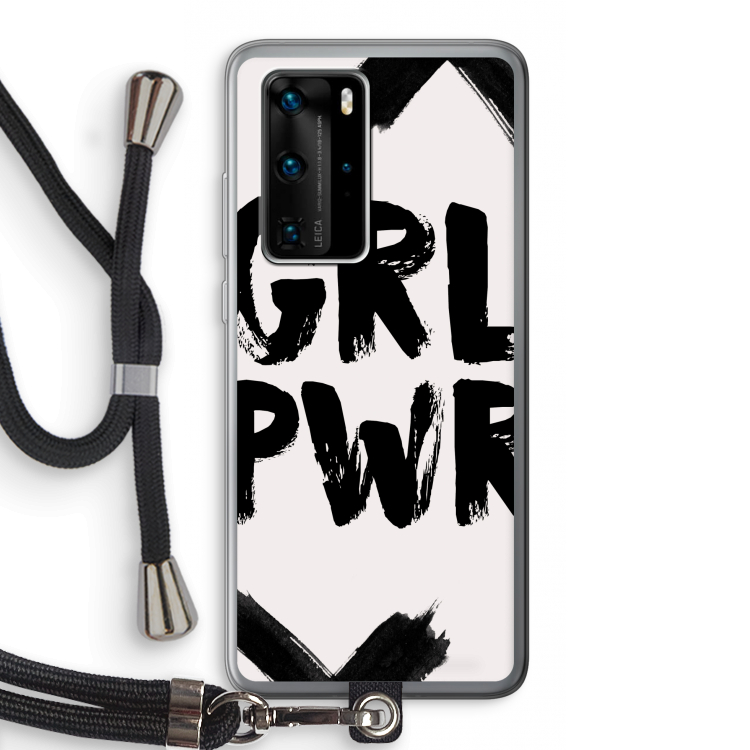 Girl Power #2: Huawei P40 Pro Transparant Hoesje met koord