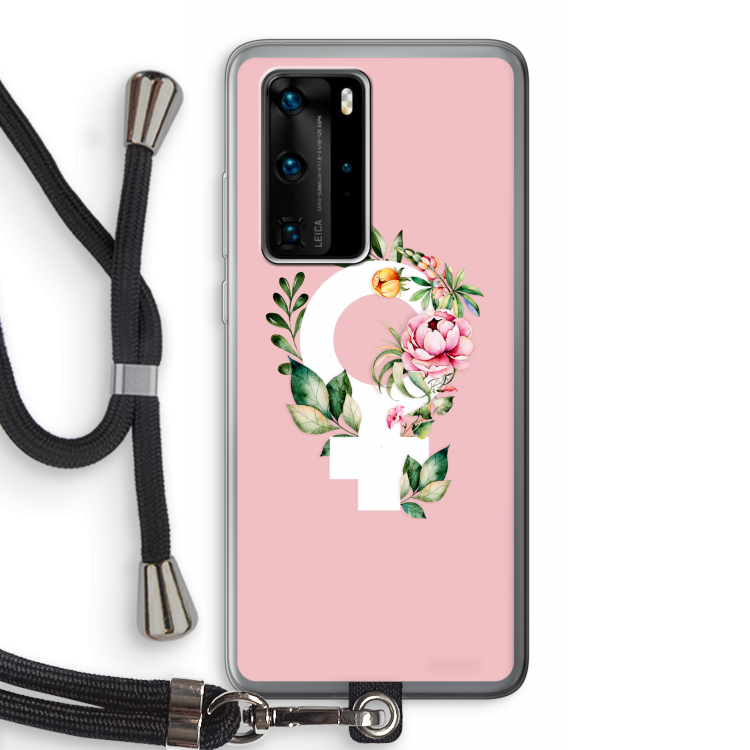 Venus: Huawei P40 Pro Transparant Hoesje met koord