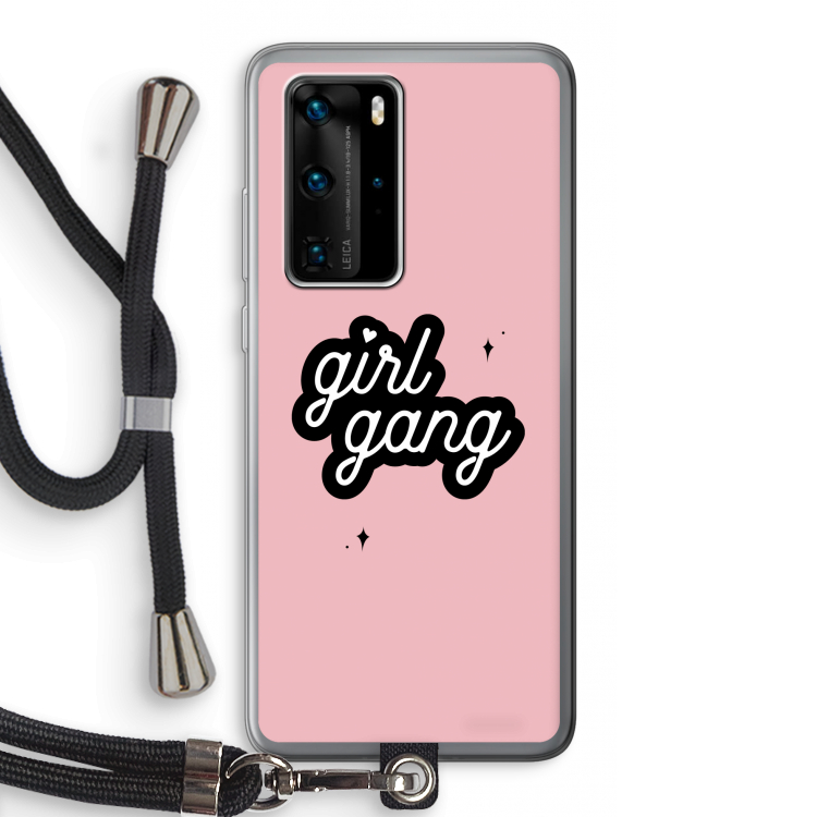 Girl Gang: Huawei P40 Pro Transparant Hoesje met koord