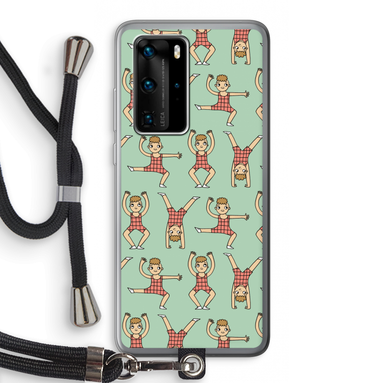 Gymboys: Huawei P40 Pro Transparant Hoesje met koord