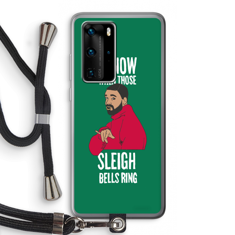 Sleigh Bells Ring: Huawei P40 Pro Transparant Hoesje met koord