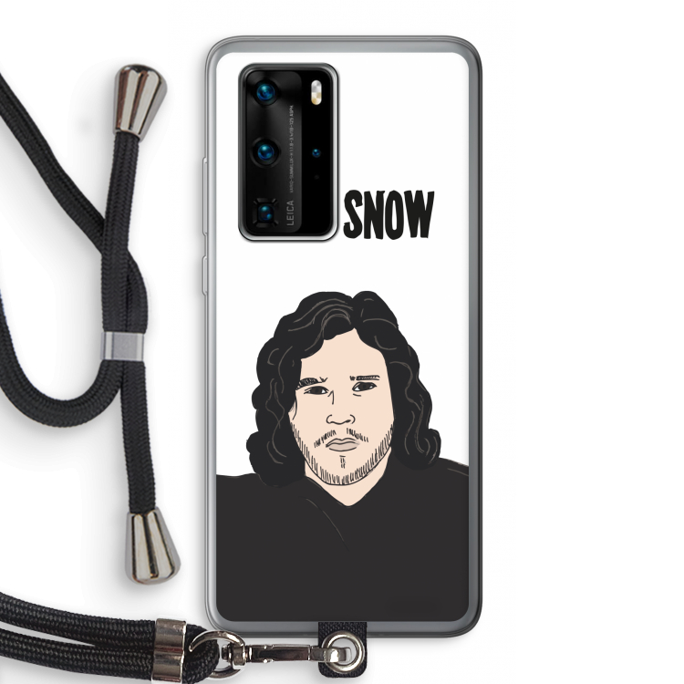 Let It Snow: Huawei P40 Pro Transparant Hoesje met koord