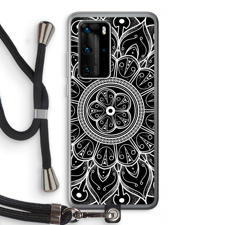 Roses Are Red: Huawei P40 Pro Transparant Hoesje met koord