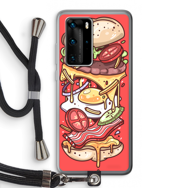 Diet Coke Please: Huawei P40 Pro Transparant Hoesje met koord