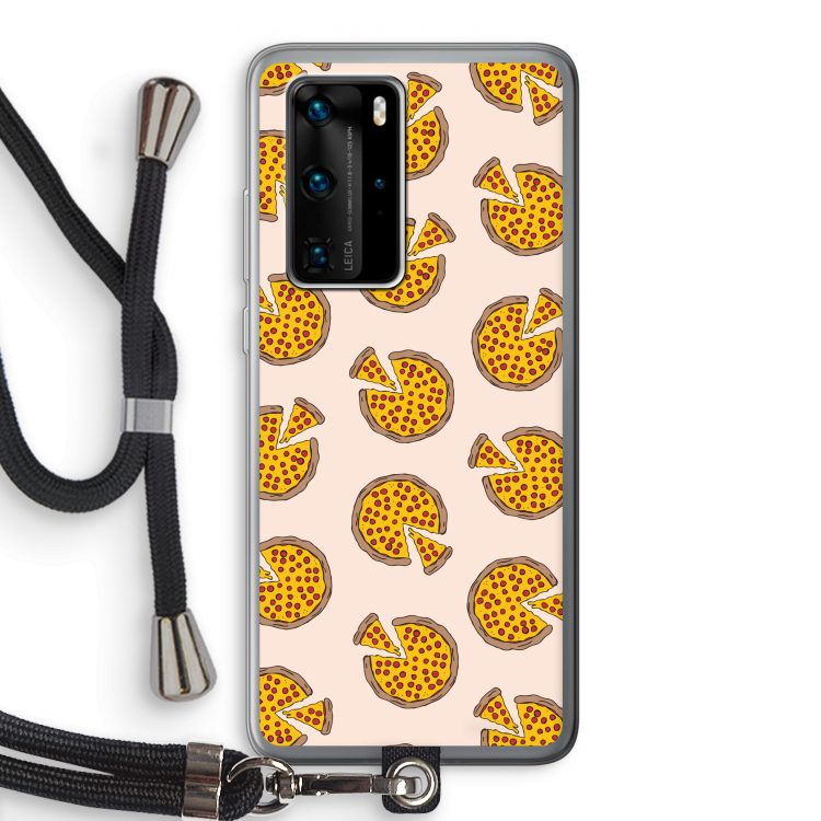 You Had Me At Pizza: Huawei P40 Pro Transparant Hoesje met koord