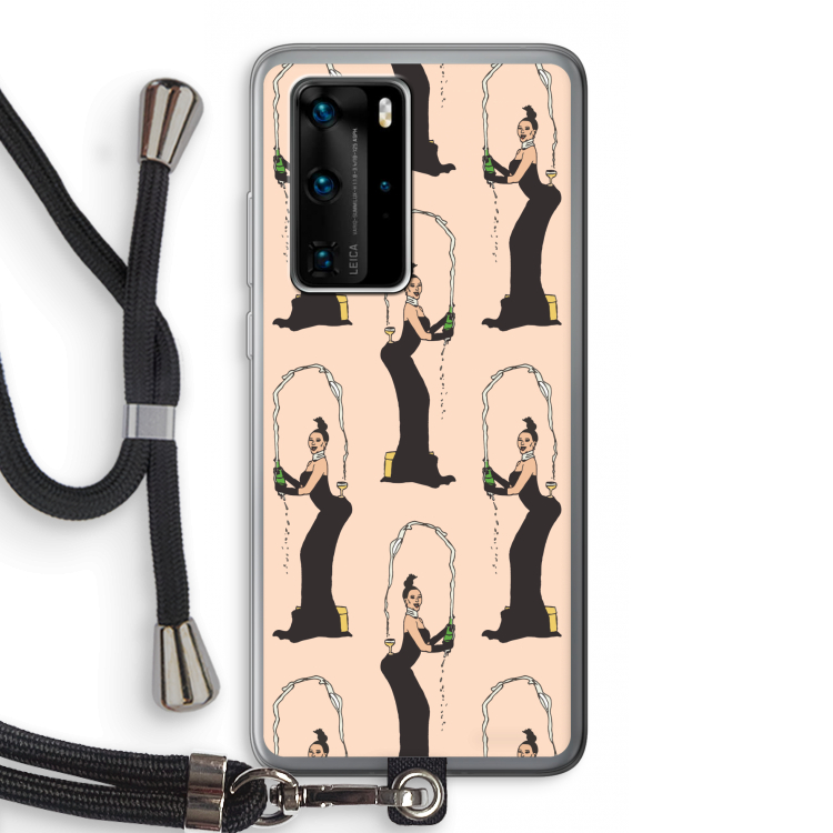 Pop Some Kim: Huawei P40 Pro Transparant Hoesje met koord