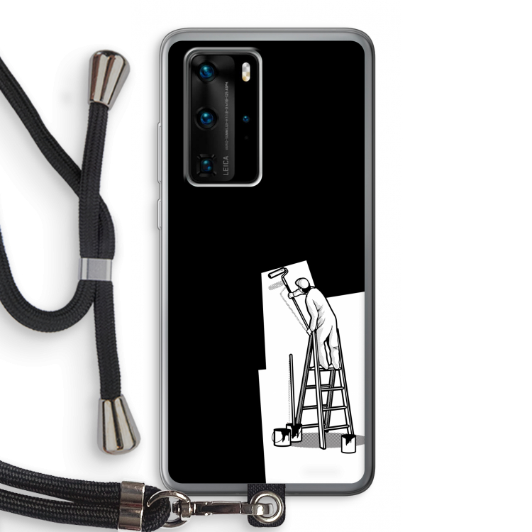 Musketon Painter: Huawei P40 Pro Transparant Hoesje met koord