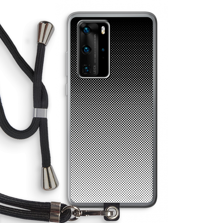 Musketon Halftone: Huawei P40 Pro Transparant Hoesje met koord
