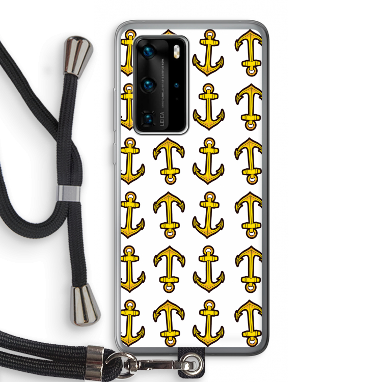 Musketon Anchor: Huawei P40 Pro Transparant Hoesje met koord