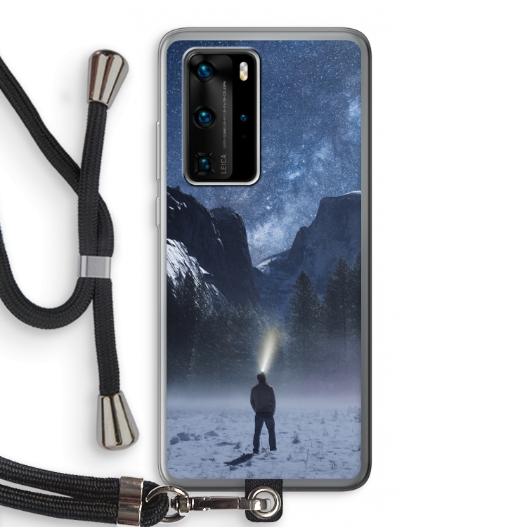 Wanderlust: Huawei P40 Pro Transparant Hoesje met koord