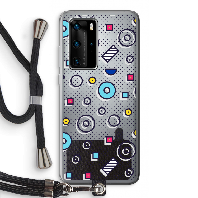 8-bit N°9: Huawei P40 Pro Transparant Hoesje met koord