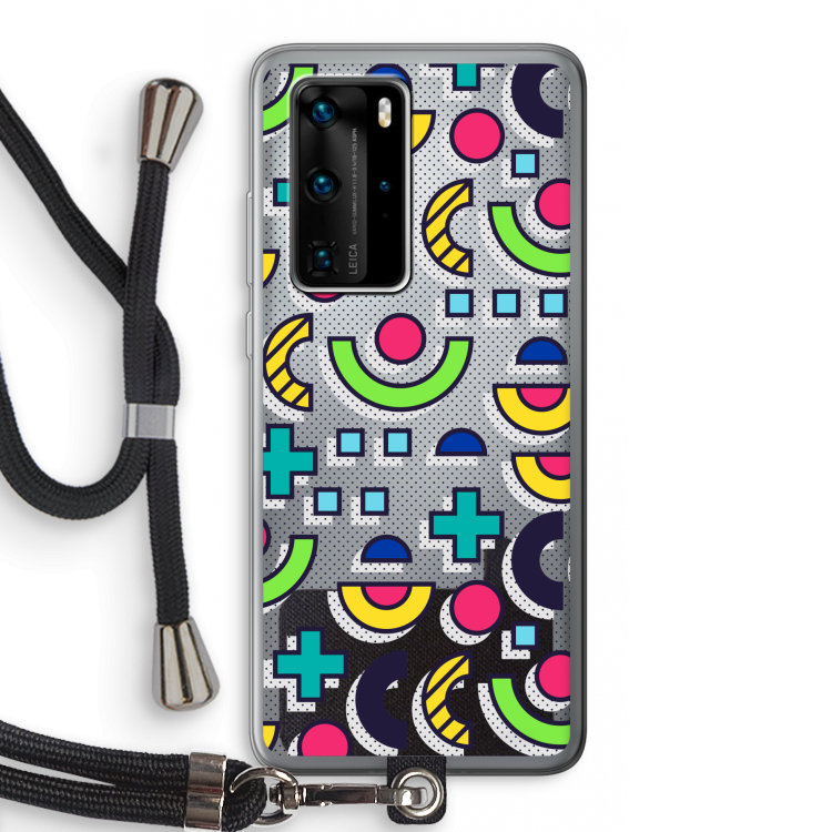8-bit N°6: Huawei P40 Pro Transparant Hoesje met koord