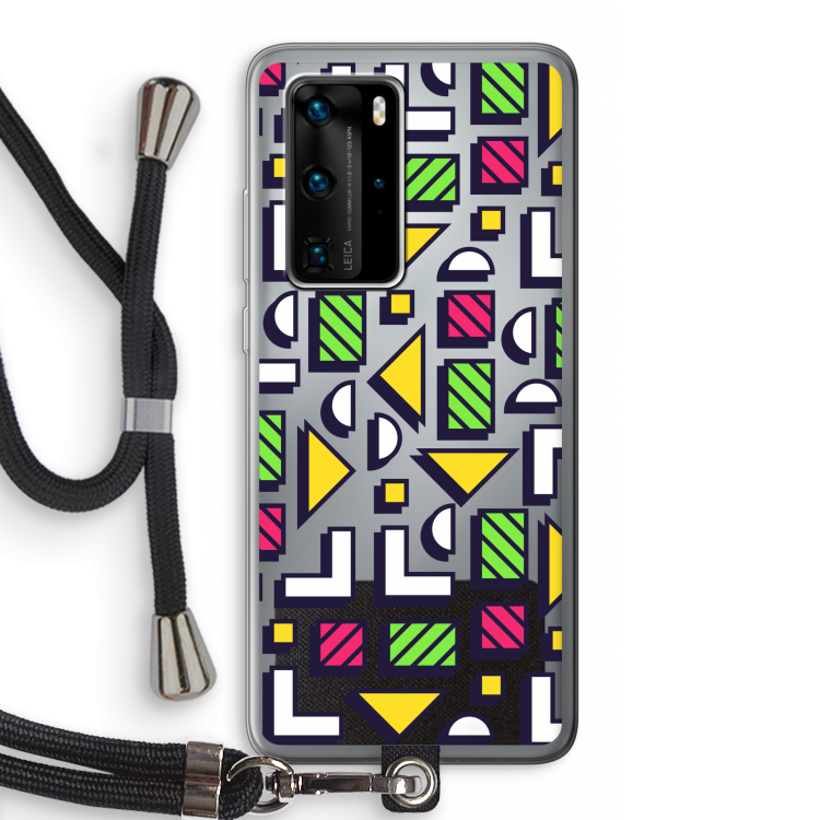 8-bit N°4: Huawei P40 Pro Transparant Hoesje met koord