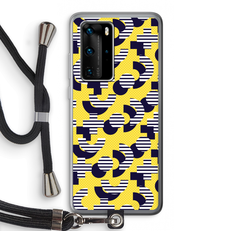 8-bit N°3: Huawei P40 Pro Transparant Hoesje met koord
