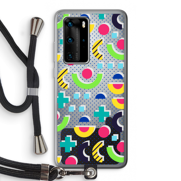 8-bit N°1: Huawei P40 Pro Transparant Hoesje met koord