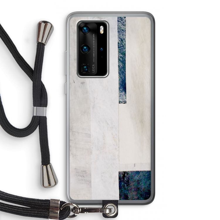 Meet you there: Huawei P40 Pro Transparant Hoesje met koord