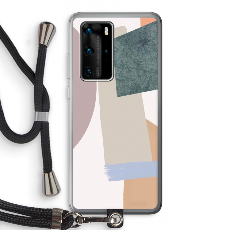 Lindo: Huawei P40 Pro Transparant Hoesje met koord