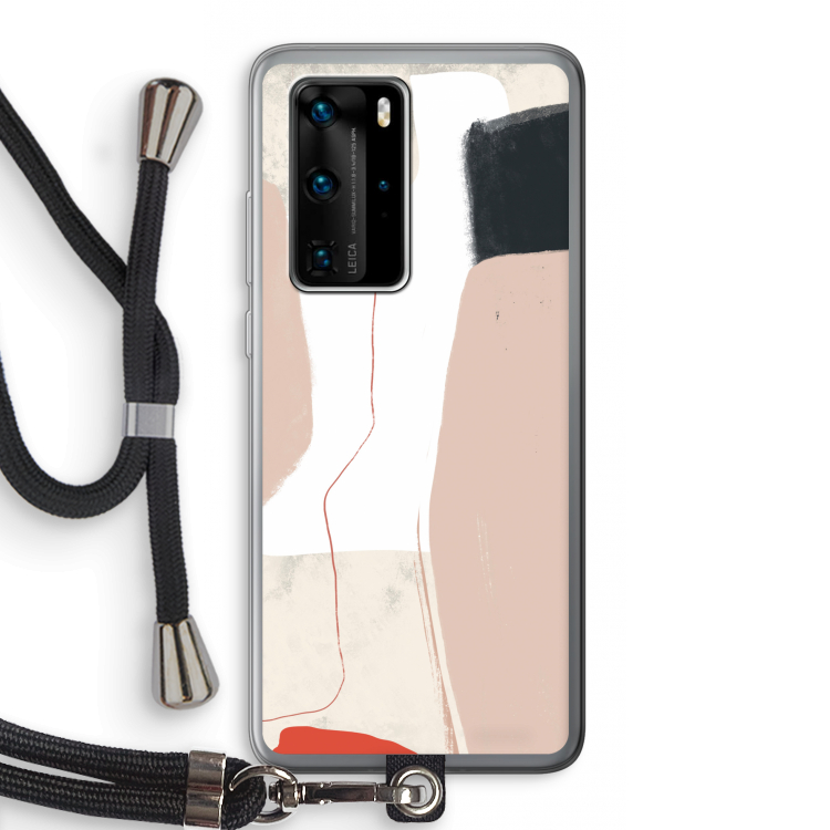 Lava: Huawei P40 Pro Transparant Hoesje met koord