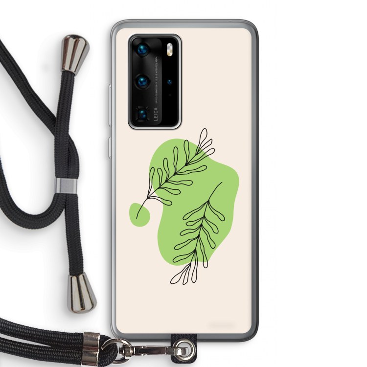 Beleaf in you: Huawei P40 Pro Transparant Hoesje met koord