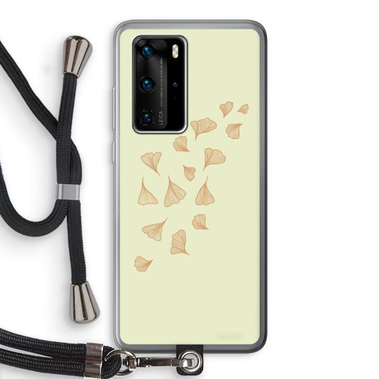 Falling Leaves: Huawei P40 Pro Transparant Hoesje met koord