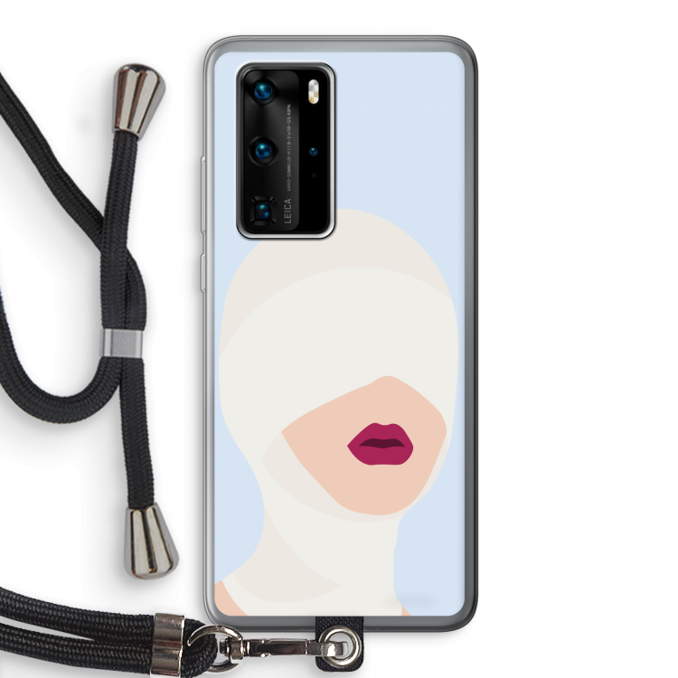 Incognito: Huawei P40 Pro Transparant Hoesje met koord
