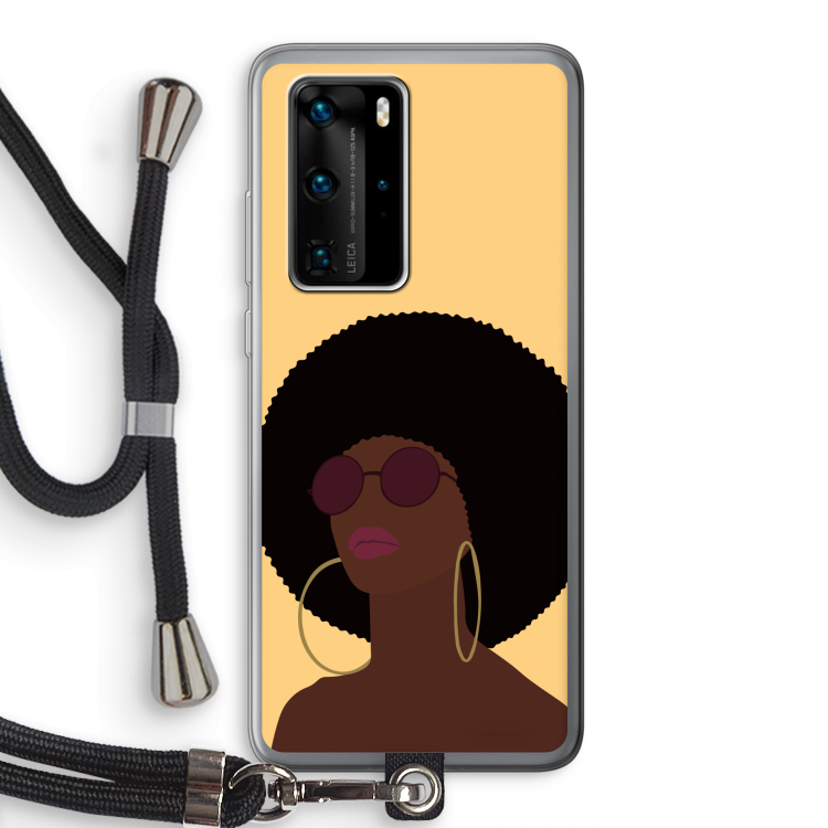 Golden hour: Huawei P40 Pro Transparant Hoesje met koord
