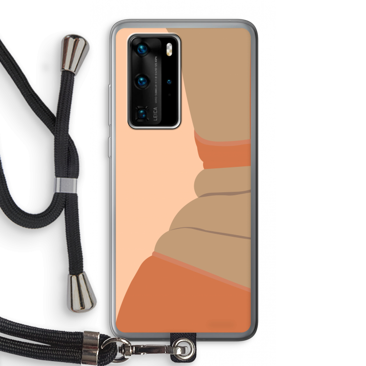 Bikini: Huawei P40 Pro Transparant Hoesje met koord