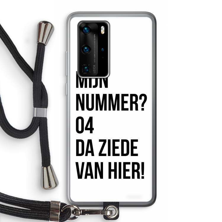 Da ziede van hier: Huawei P40 Pro Transparant Hoesje met koord