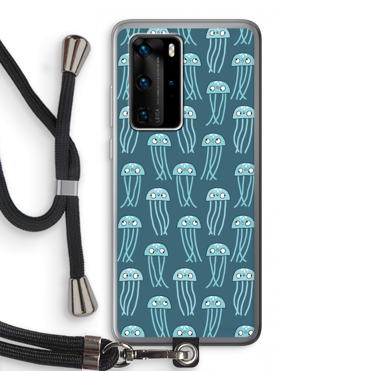 Kwallie: Huawei P40 Pro Transparant Hoesje met koord
