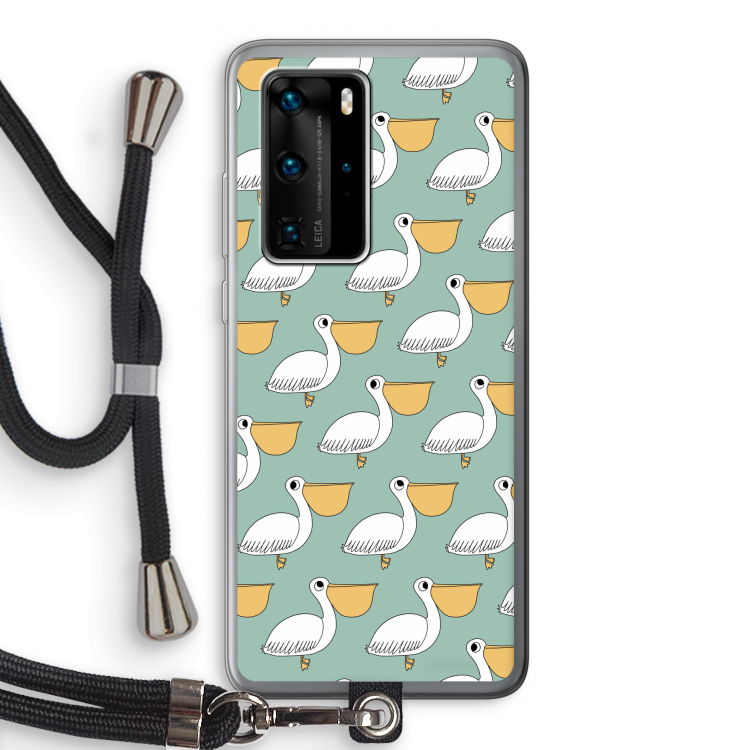 Pelican: Huawei P40 Pro Transparant Hoesje met koord