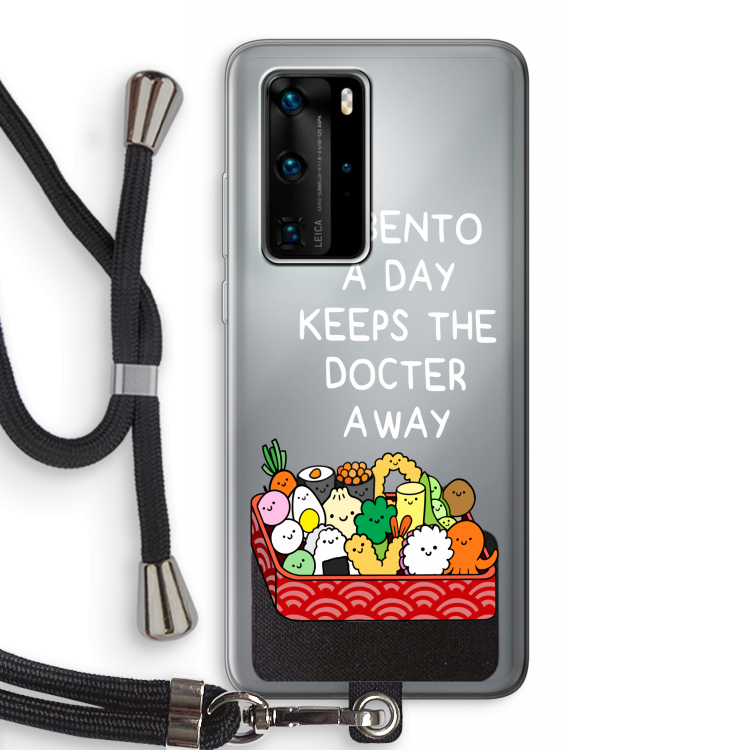 Bento a day: Huawei P40 Pro Transparant Hoesje met koord