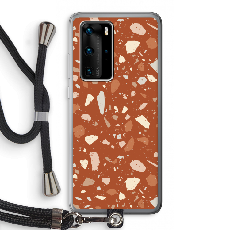 Terrazzo N°22: Huawei P40 Pro Transparant Hoesje met koord