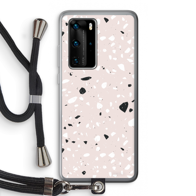 Terrazzo N°20: Huawei P40 Pro Transparant Hoesje met koord