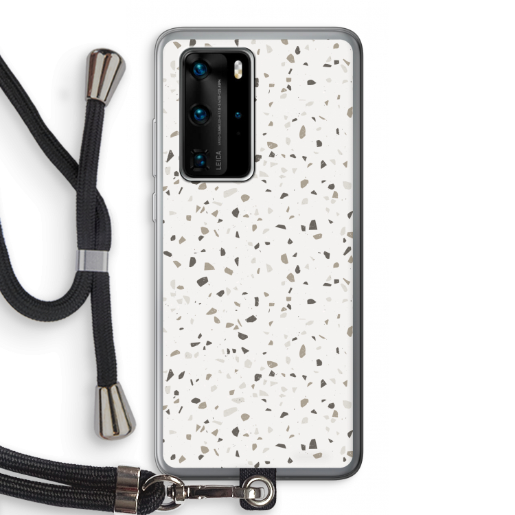 Terrazzo N°14: Huawei P40 Pro Transparant Hoesje met koord