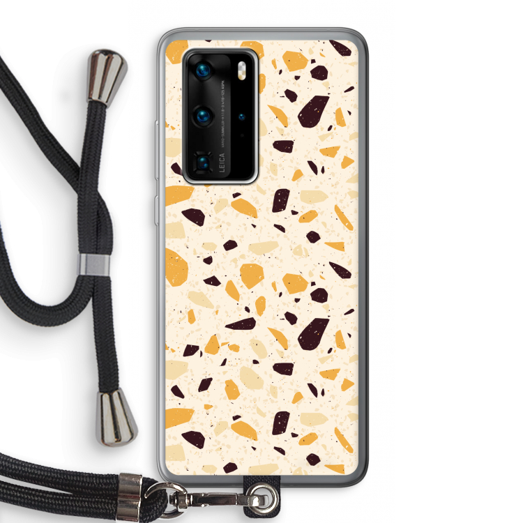 Terrazzo N°13: Huawei P40 Pro Transparant Hoesje met koord