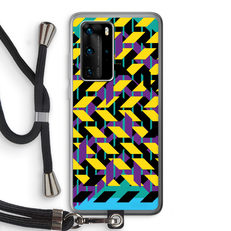 Skew Bee 3: Huawei P40 Pro Transparant Hoesje met koord
