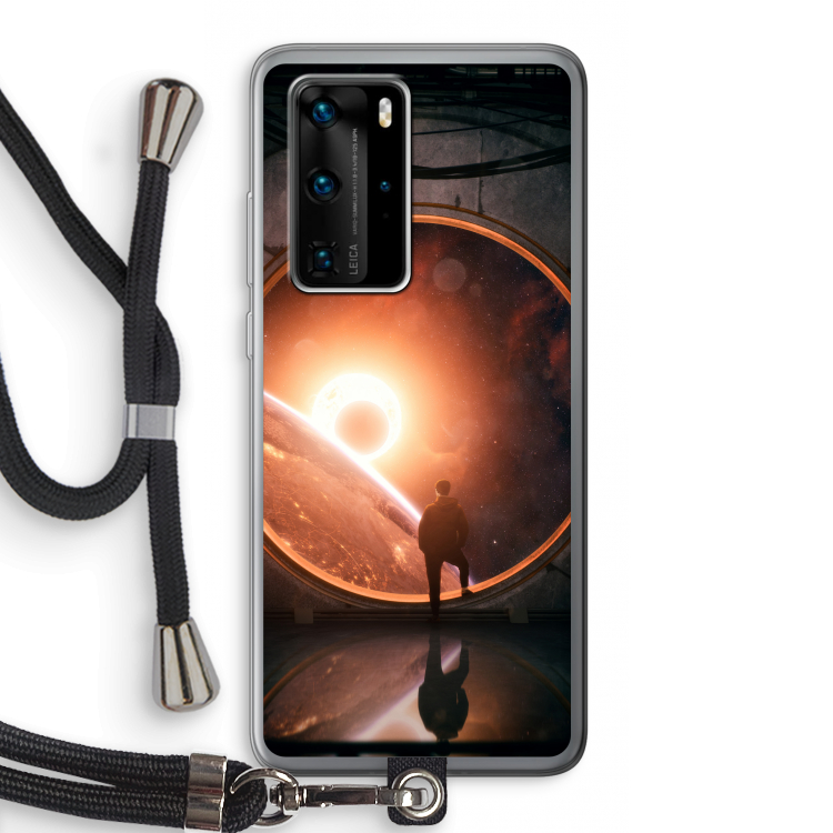 Ephemeral: Huawei P40 Pro Transparant Hoesje met koord